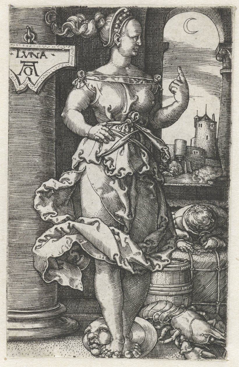 Luna (tittel på objekt) av Heinrich Aldegrever