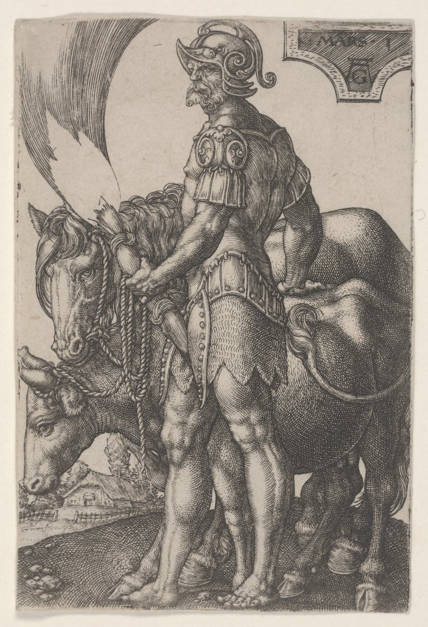 Mars, ca. 1533 (gravering) av Heinrich Aldegrever