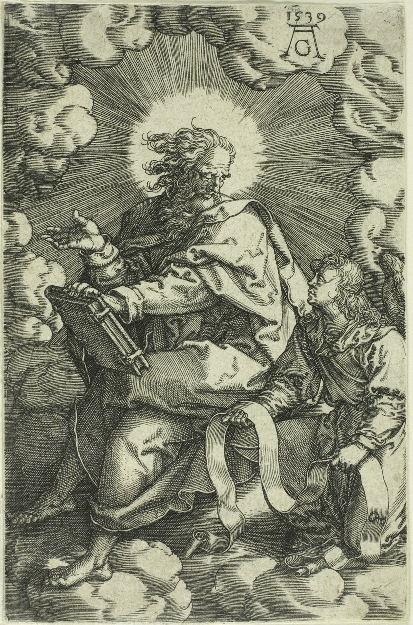Matthew, fra The Four Evangelists, 1539 av Heinrich Aldegrever