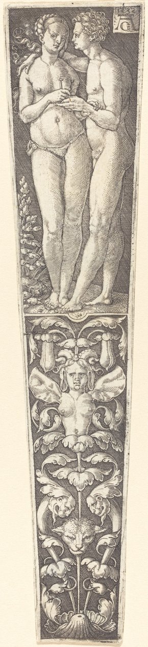 Ornament med nakent par av Heinrich Aldegrever