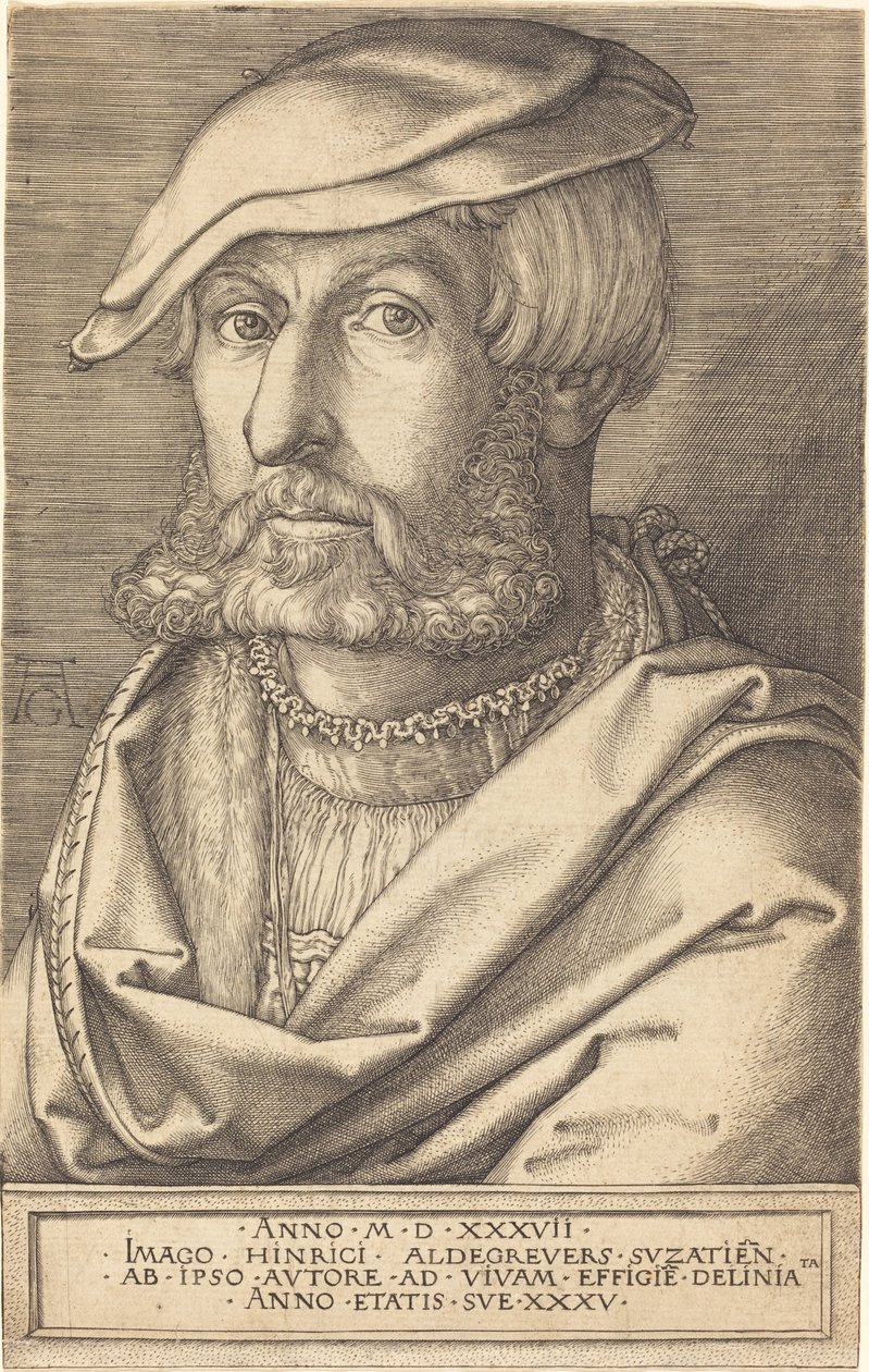 Selvportrett av Heinrich Aldegrever