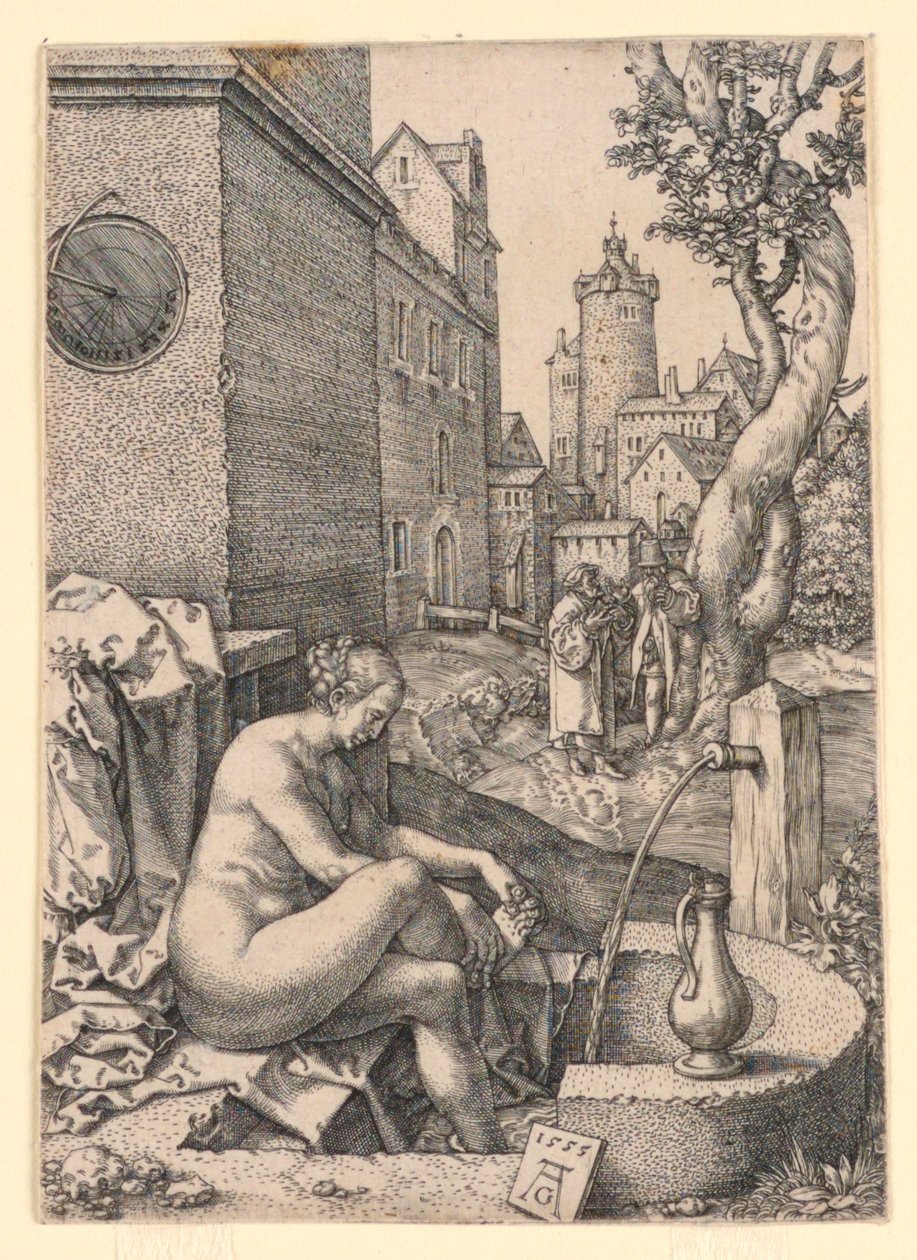 Susanna og de eldste av Heinrich Aldegrever
