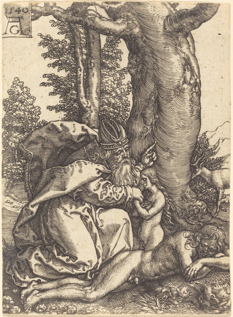 The Creation of Eva, 1540. av Heinrich Aldegrever