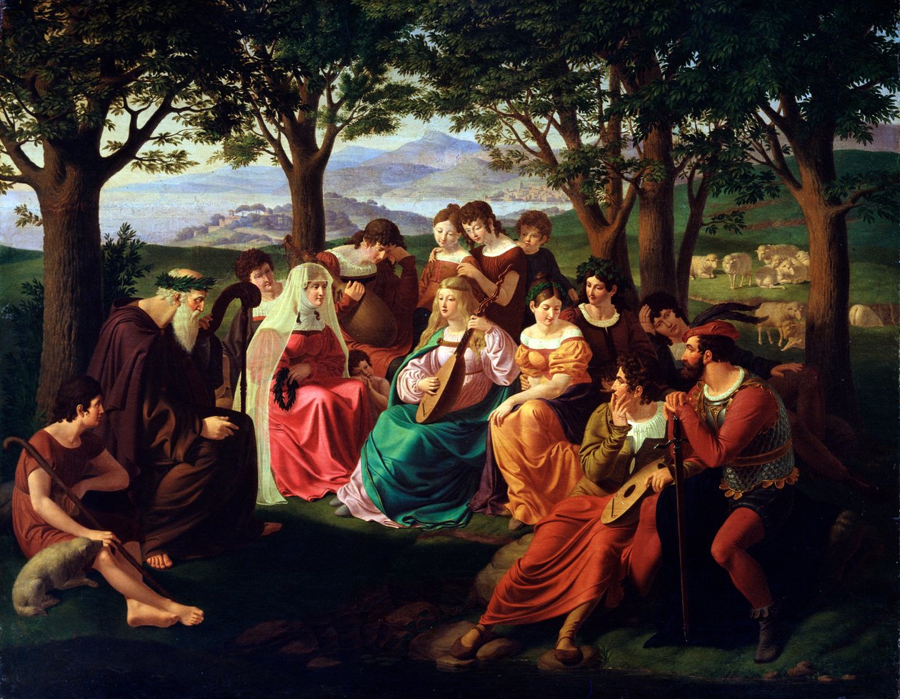 Singers Competition, sent på 1700- eller 1800-tallet av Heinrich Anton Dahling