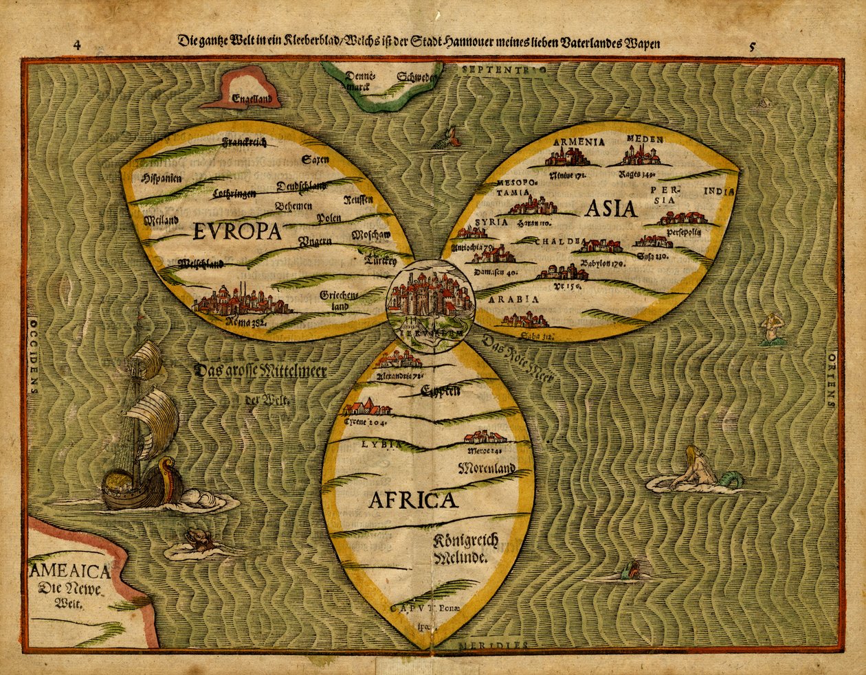 Hele verden på et ark av Heinrich Bunting