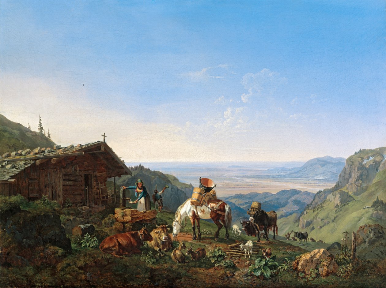 Heis til Alm på Benediktenwand av Heinrich Burkel
