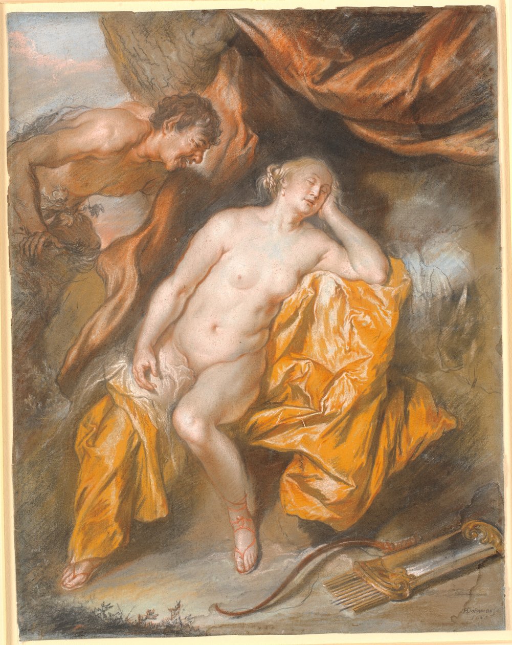 Jupiter og Antiope av Heinrich Dittmers