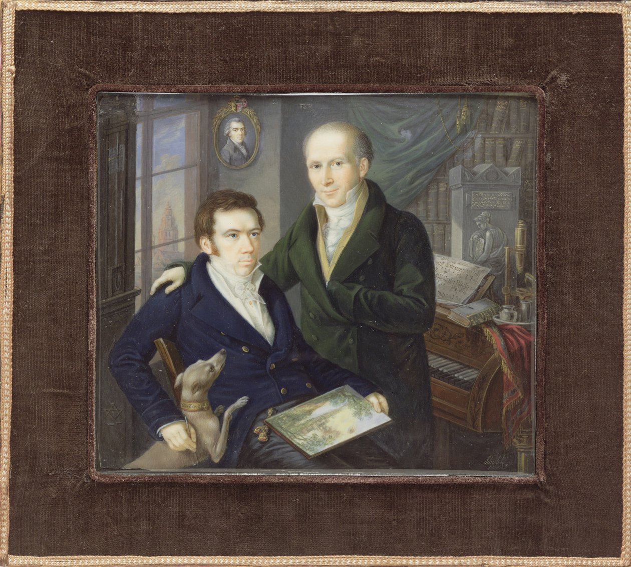 Joseph og Karl August von Klein, ca. 1810-15. av Heinrich Franz Schalck