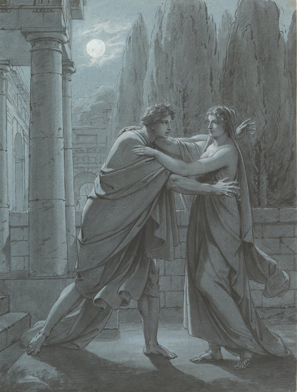 Lais Tar Aristipp av overraskelse, ca. 1801. av Heinrich Friedrich Füger