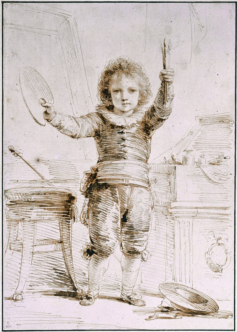 Kunstnerens sønn, ca. 1793 av Heinrich Friedrich Füger