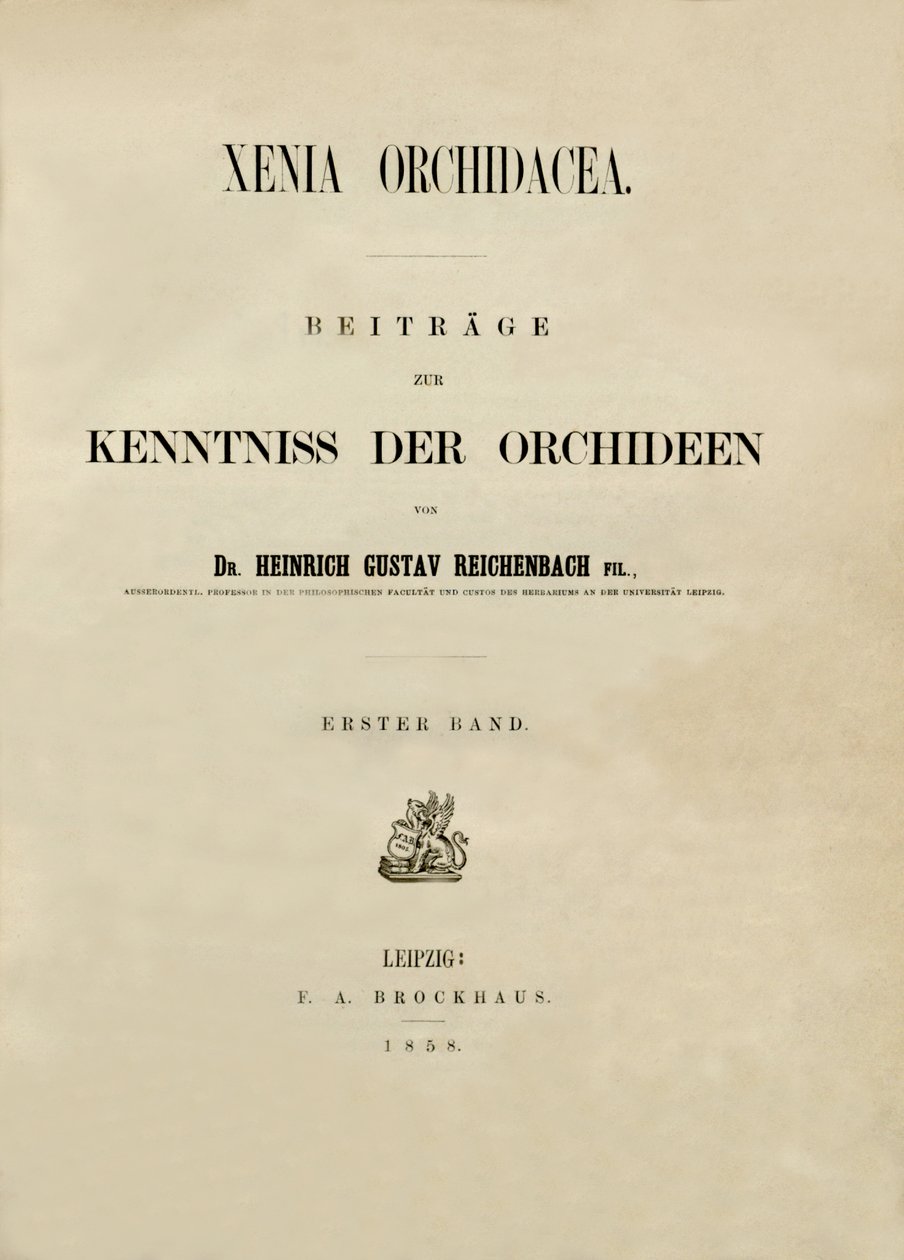 Tittelside av Heinrich Gustav Reichenbach