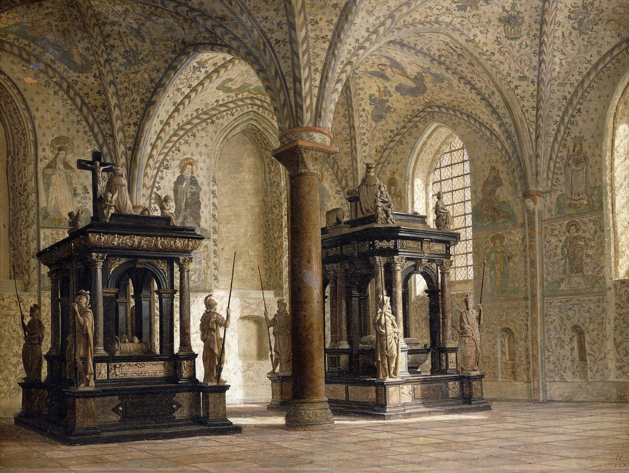 Roskilde katedral, Danmark, 1874 av Heinrich Hansen