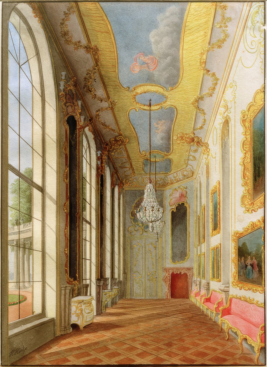 Lite galleri ved Sanssouci-palasset av Heinrich Hintze