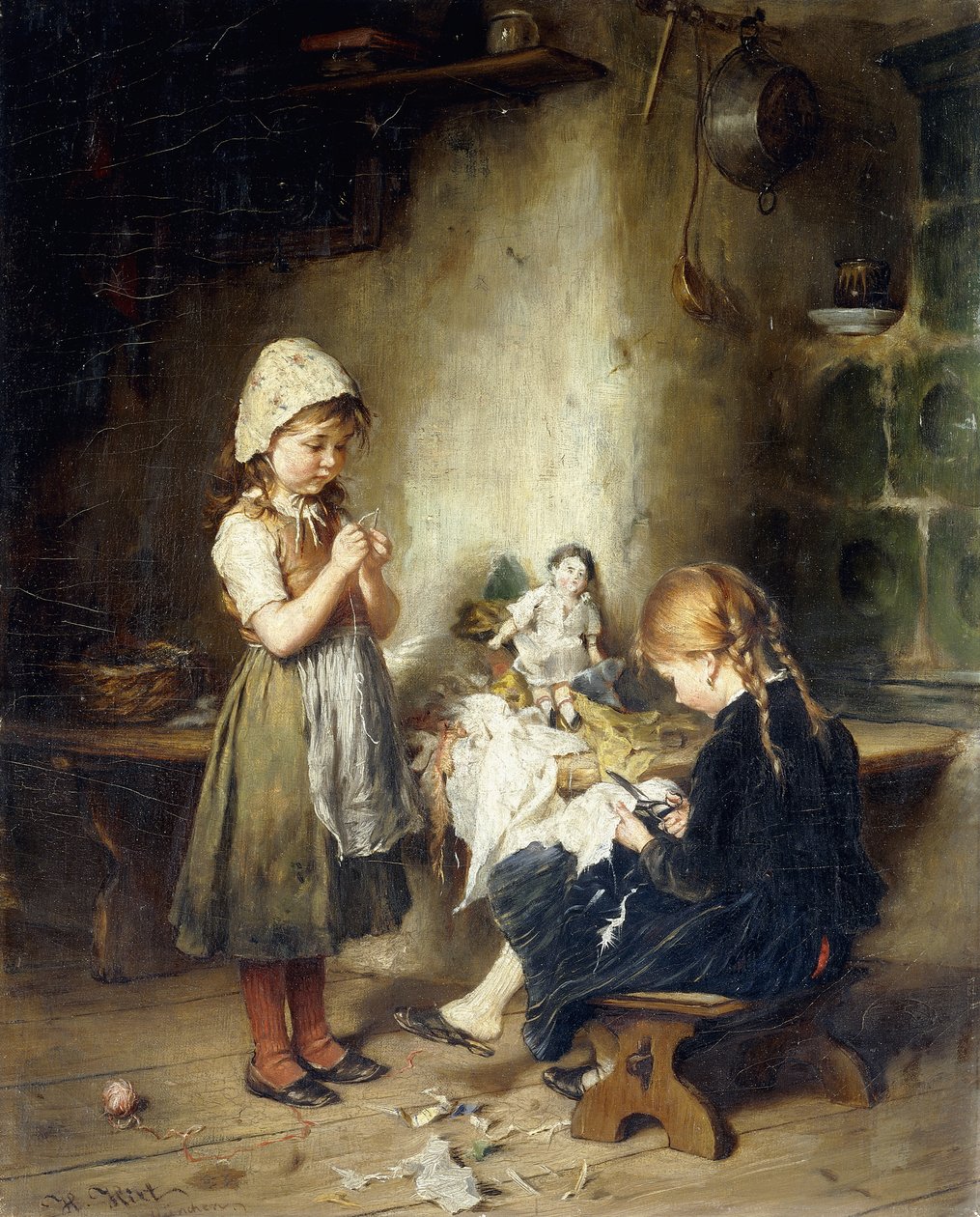 De unge syersker av Heinrich Hirt