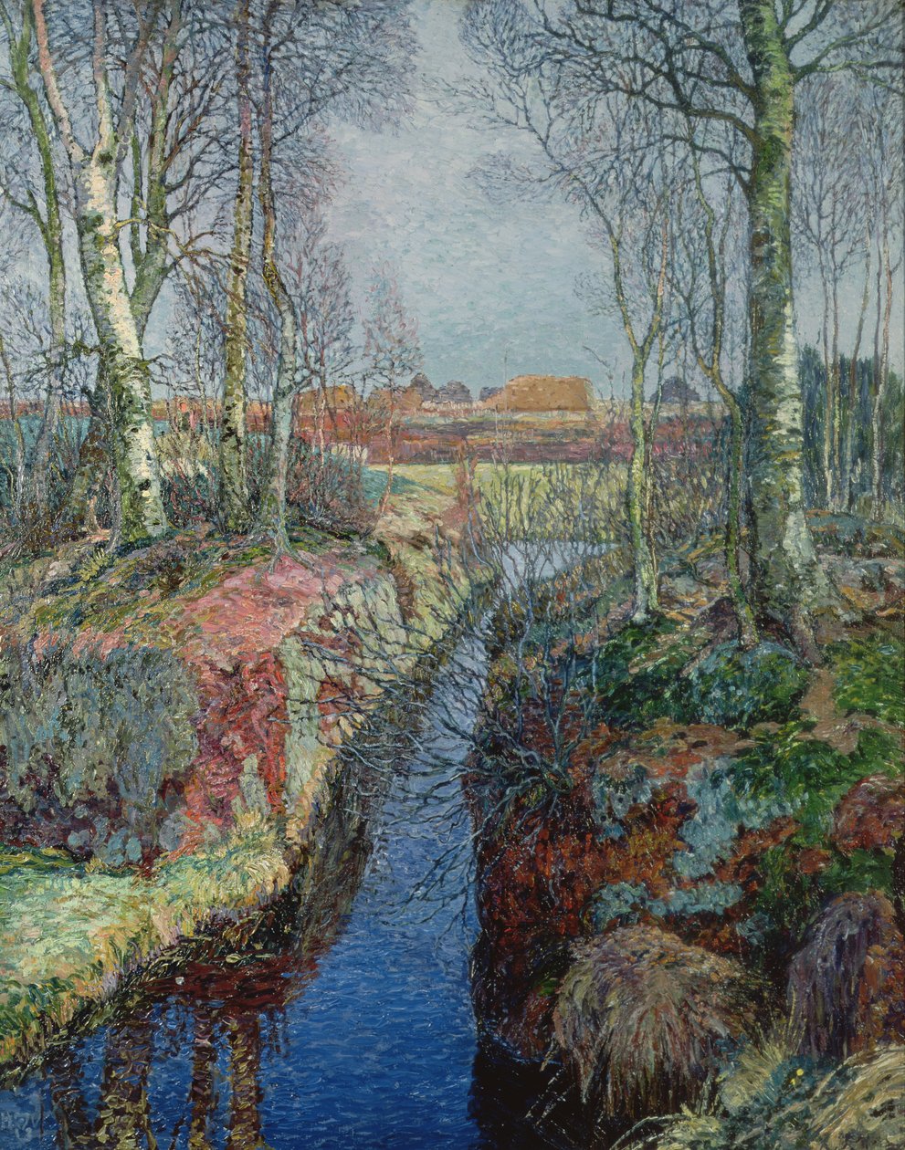 Sideelv fra elven Moor av Heinrich Vogeler