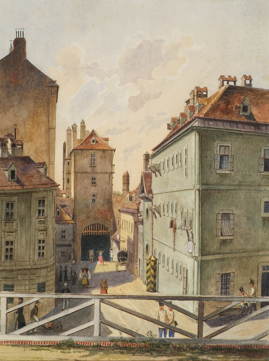 Neutor med Stockhaus i Wien av Heinrich Lang