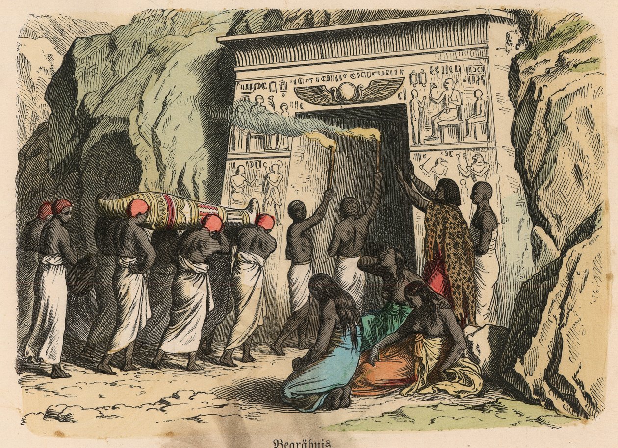 Det gamle Egypt: Det gamle Egypt: rituell begravelsesseremoni av Heinrich Leutemann