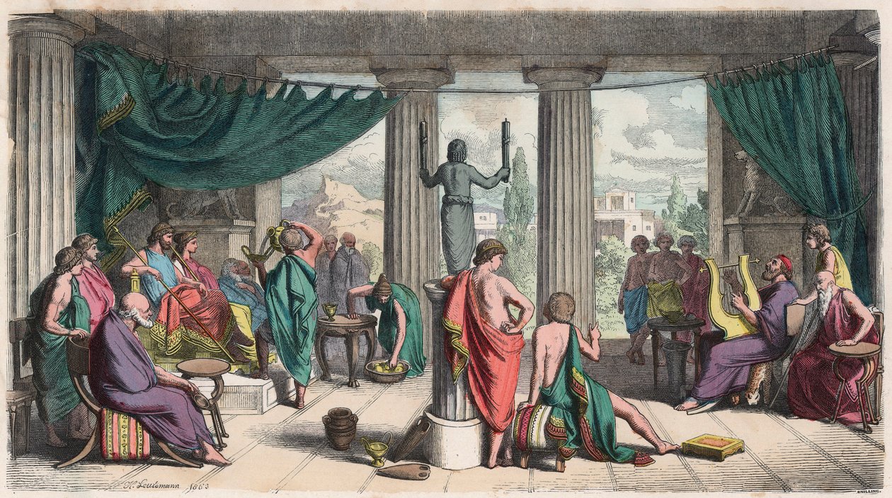 Antikkens Hellas: Kongedynastiet, kongehuset av Heinrich Leutemann