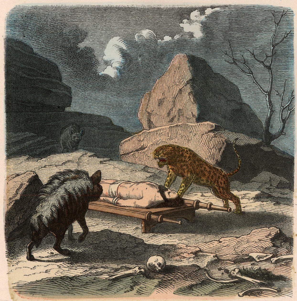 Ancient Orient, persere: avsløre en jordisk levning av Heinrich Leutemann