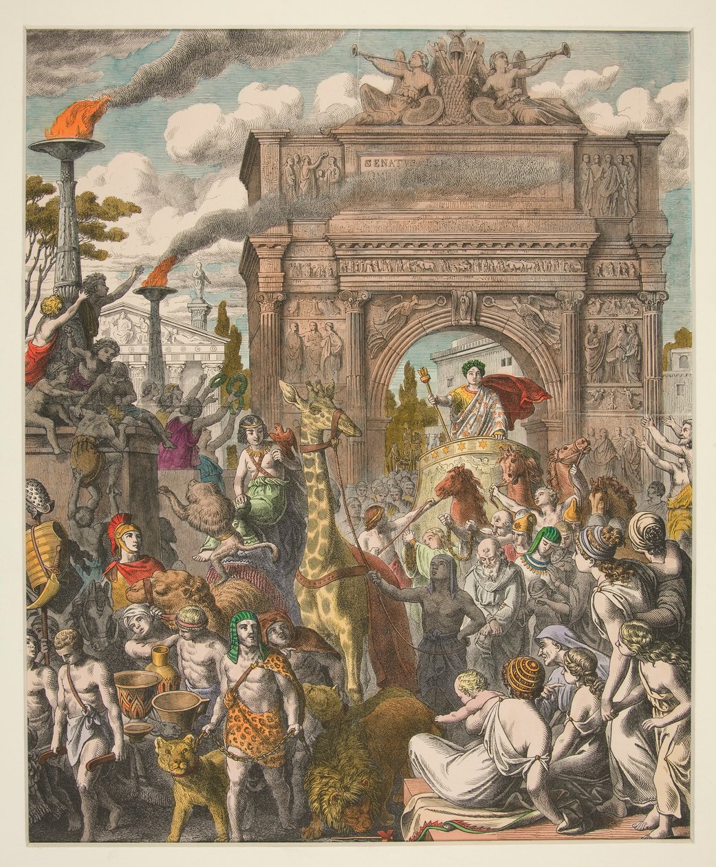 Bilder fra antikken - XV. Romerne - Triumferende inntog av Heinrich Leutemann