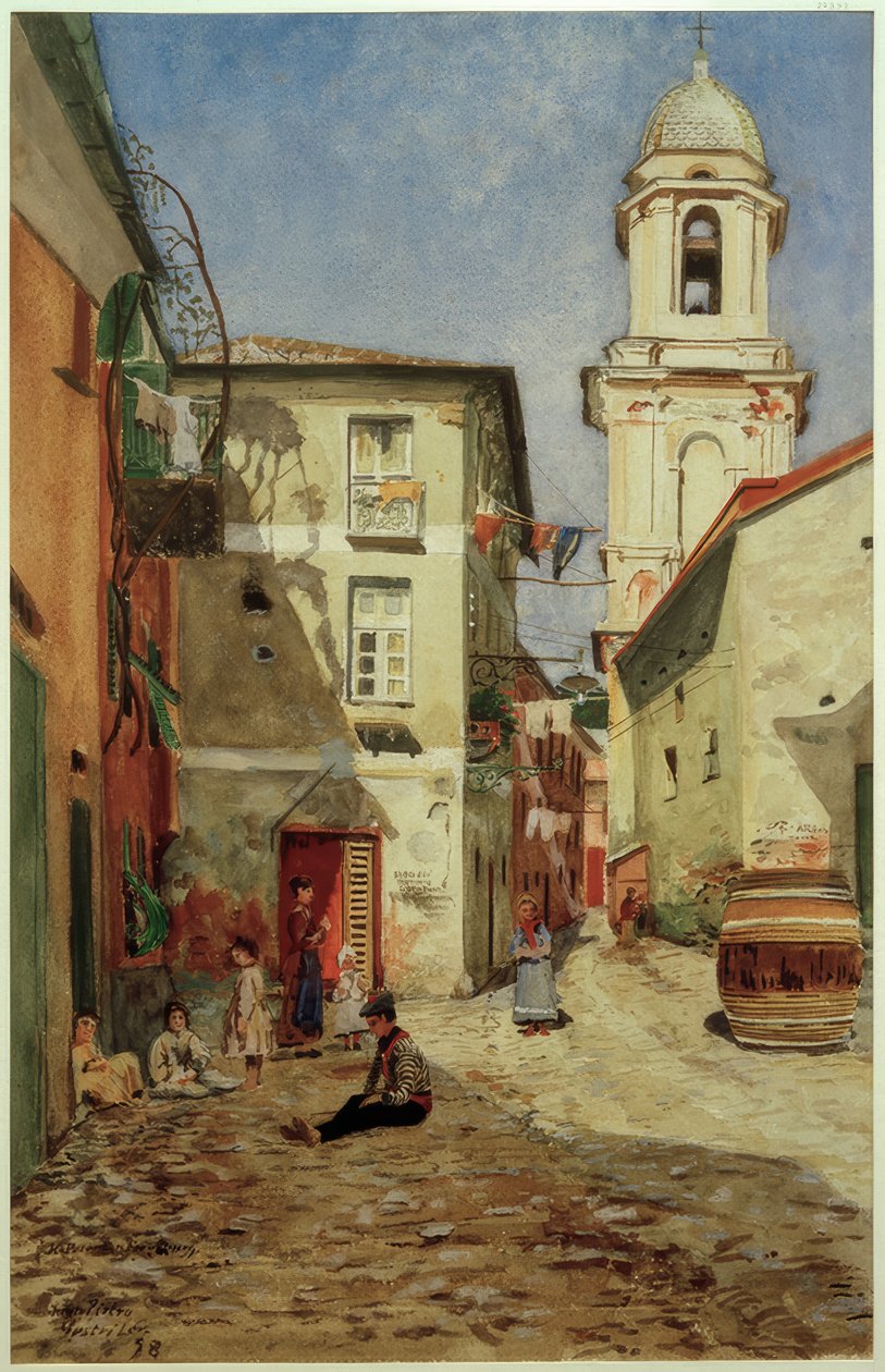 H.Petersen-Flensburg, gate i Sestri Levante av Heinrich Petersen Flensburg