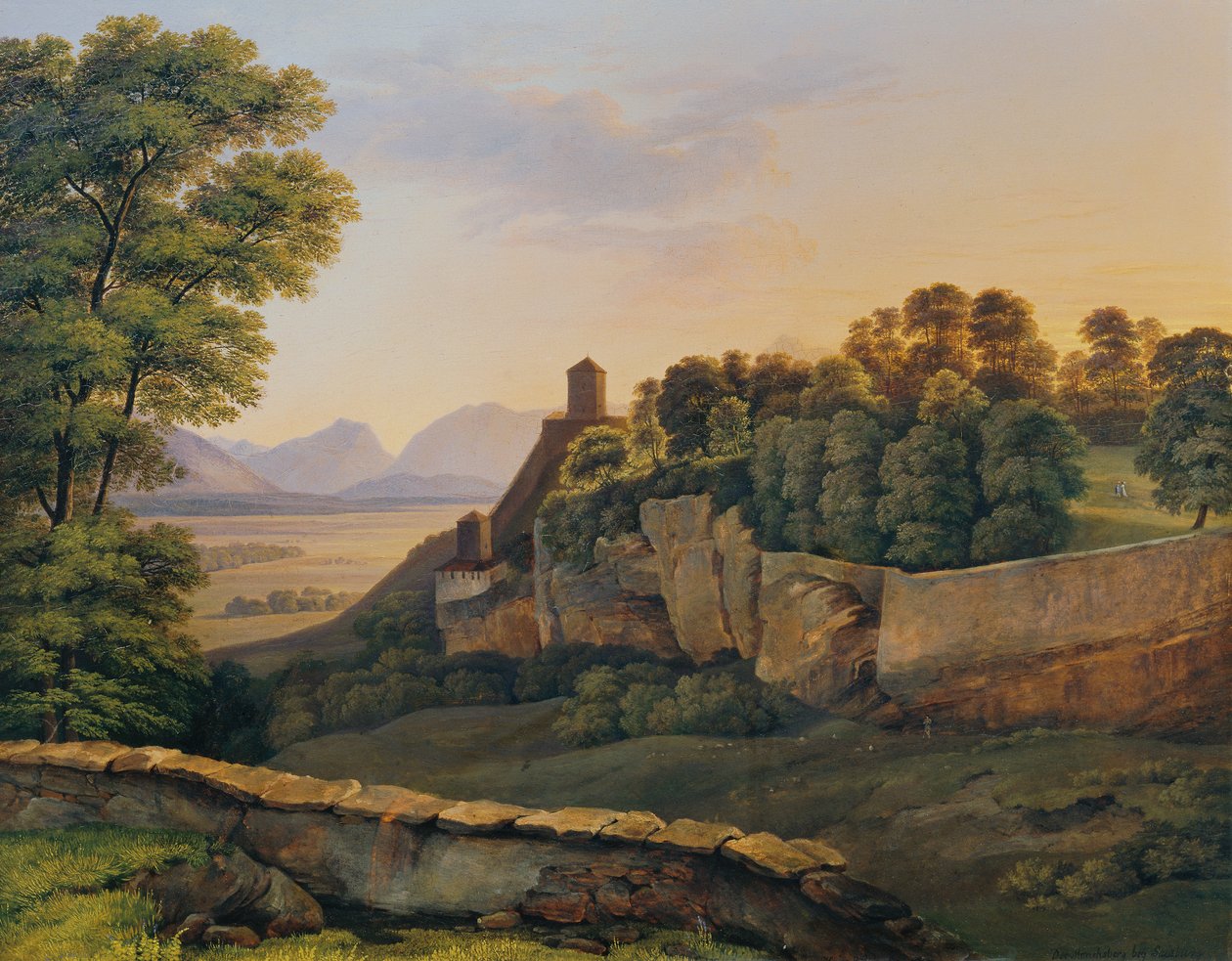 Mönchsberg nær Salzburg av Heinrich Reinhold