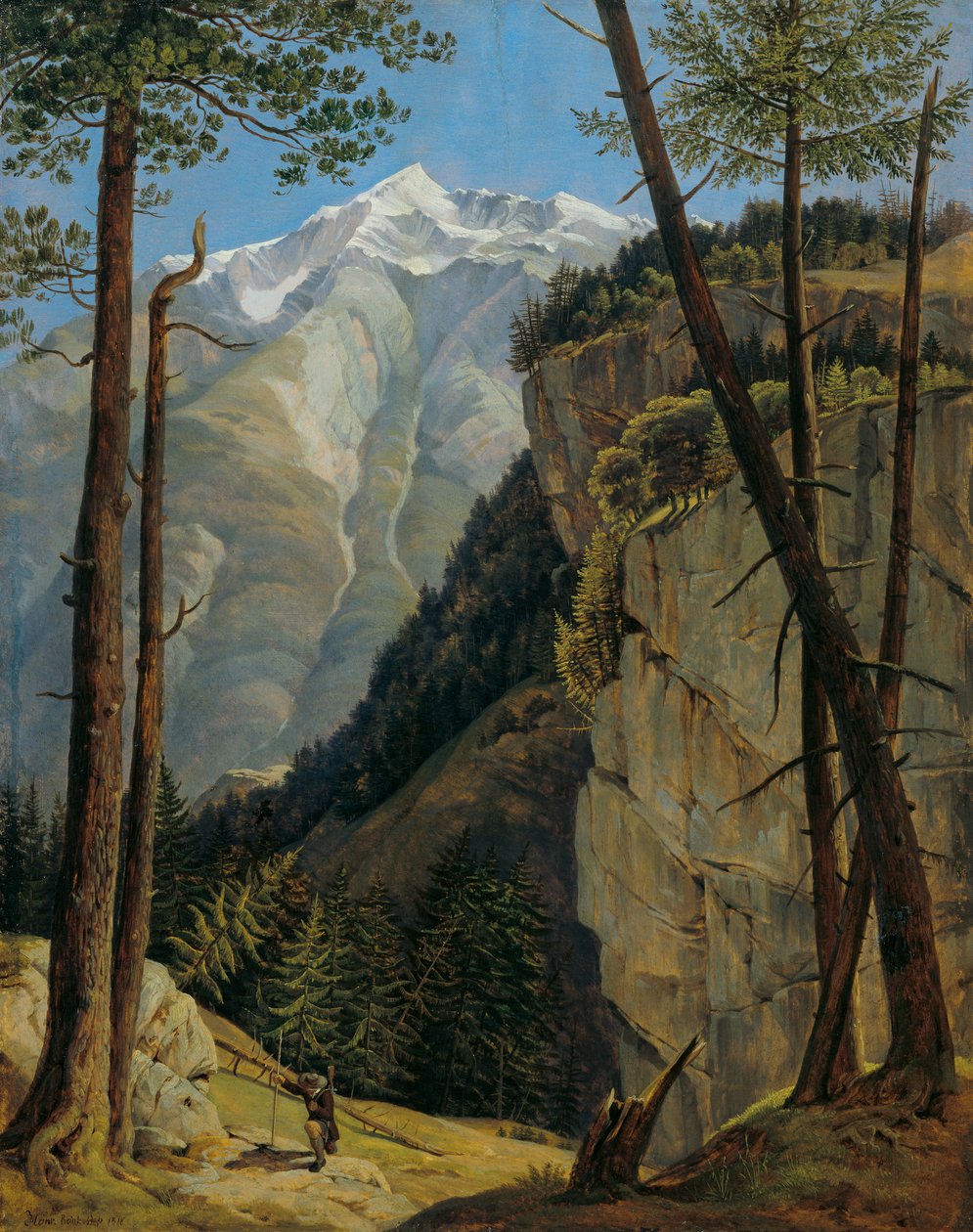 Watzmann fra Wimbachtal av Heinrich Reinhold