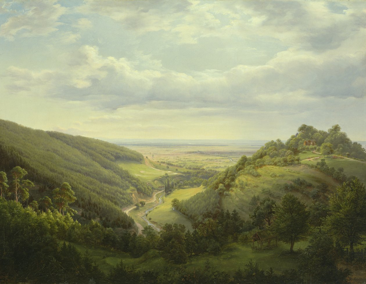 Utsikt over Det hellige fjell og fjellpasset, 1846 av Heinrich Schilbach