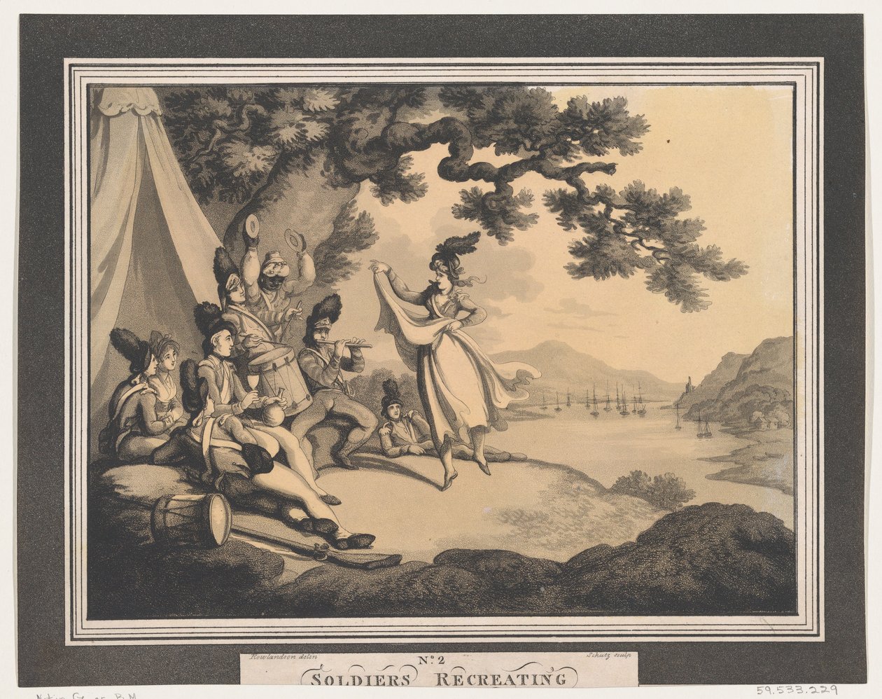 Soldiers Recreating, 1. april 1798. av Heinrich Schutz