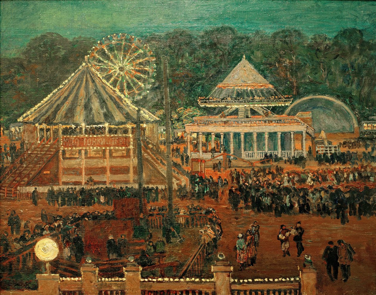 Gorky Central Park for kultur og fritid, 1933. av Heinrich Vogeler