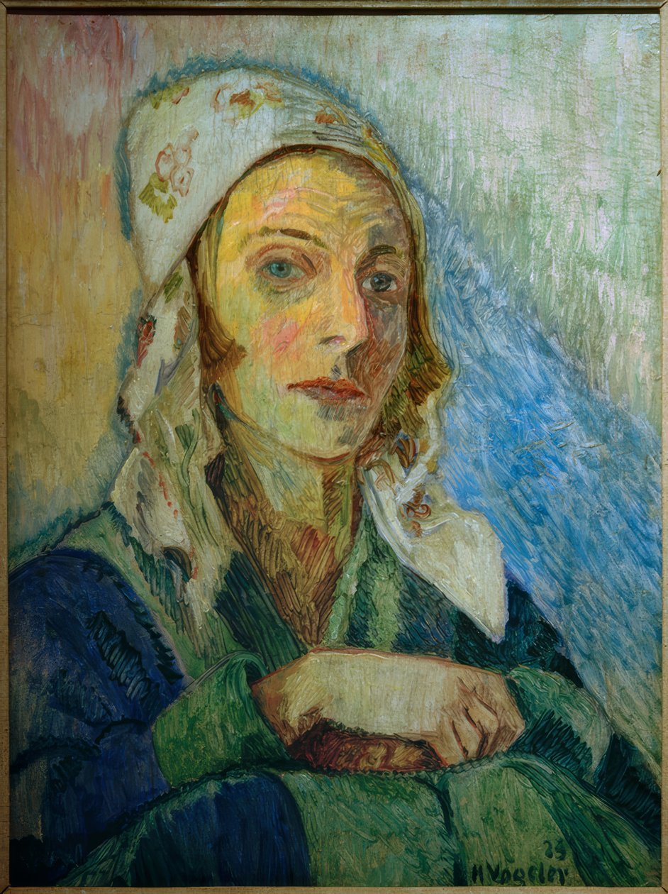 Portrett av Sonja Marchlewska av Heinrich Vogeler