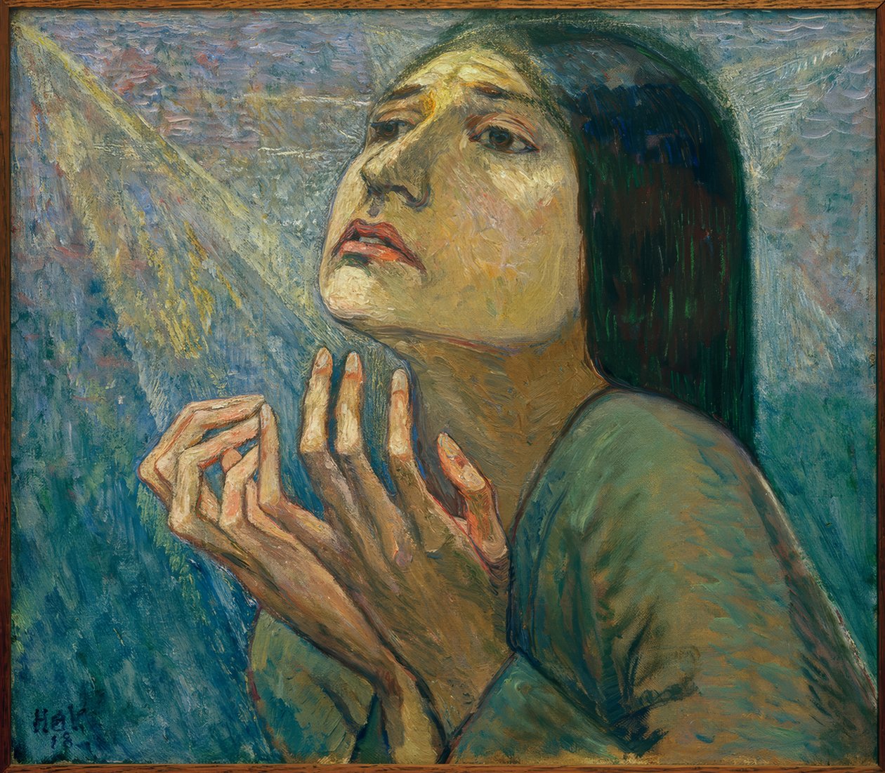 Portrett av danseren Charlotte Bara av Heinrich Vogeler