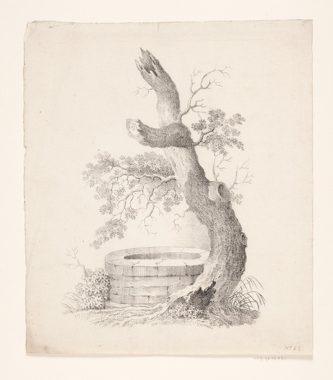 Et gammelt tre ved en brønn av Heinrich Wenzler