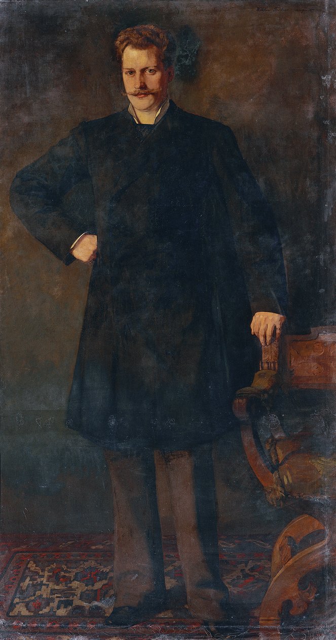 Portrett av operasangeren Theodor Reichmann 1849-1903, 1879. av Heinrich Wilhelm Trübner