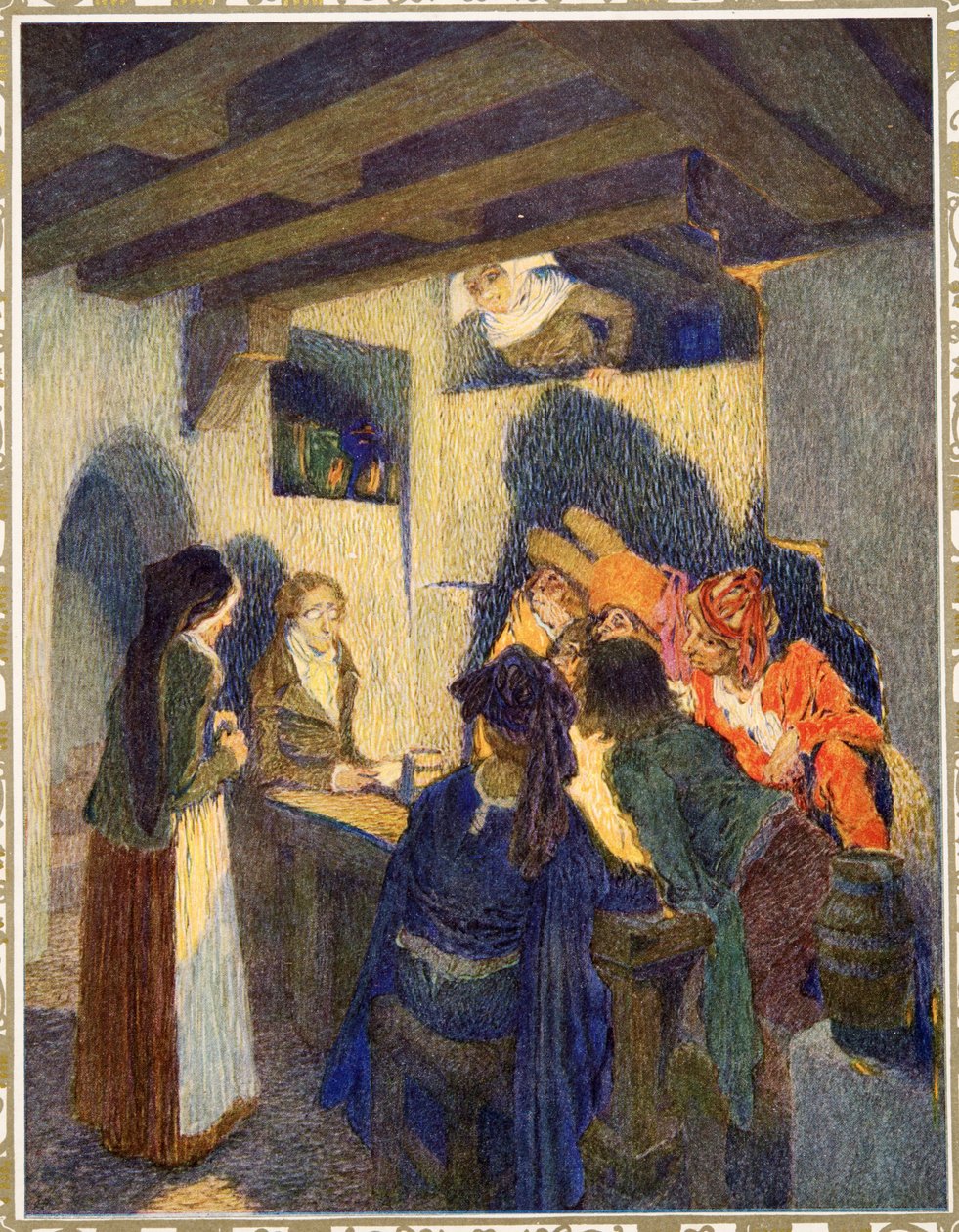 The Goloshes of Fortune fra Tales av Hans Christian Andersen, pub. 1911 av Heinrich and Urban Lefler
