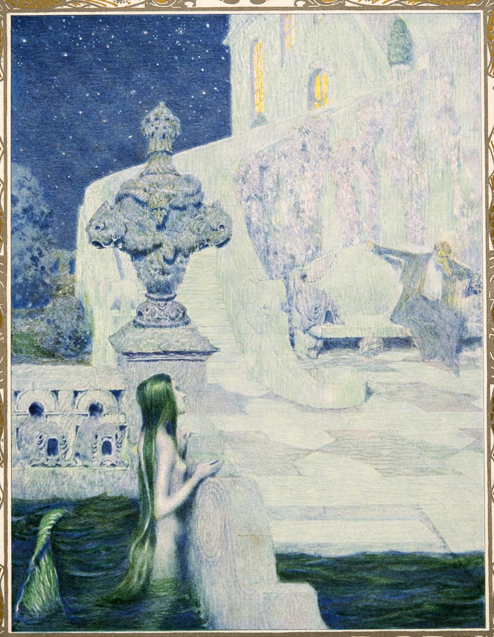 The Little Sea Maid fra Tales av Hans Christian Andersen, pub. 1911 av Heinrich and Urban Lefler