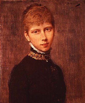 Portrett av prinsesse Victoria av Preussen (1840-1901) av Heinrich von Angeli