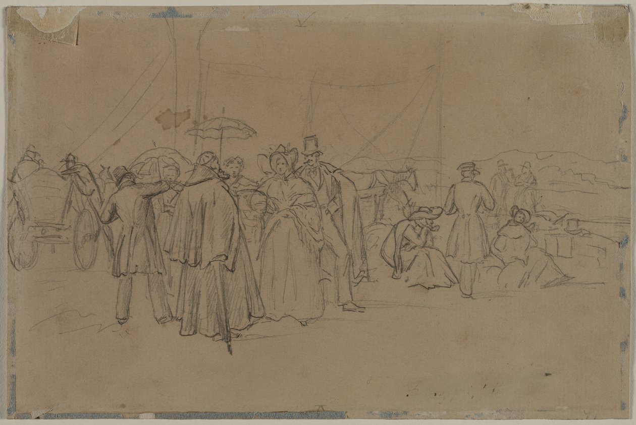 Passasjerer for Rhine Steamer recto Passasjerer for Rhine Steamer verso. av Heinrich von Mayr