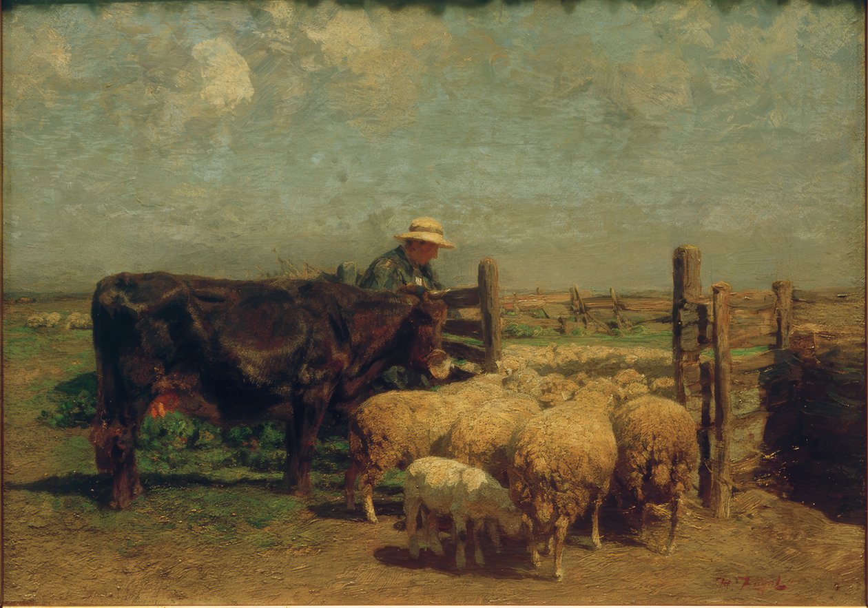 Ved sauebingen av Heinrich von Zügel
