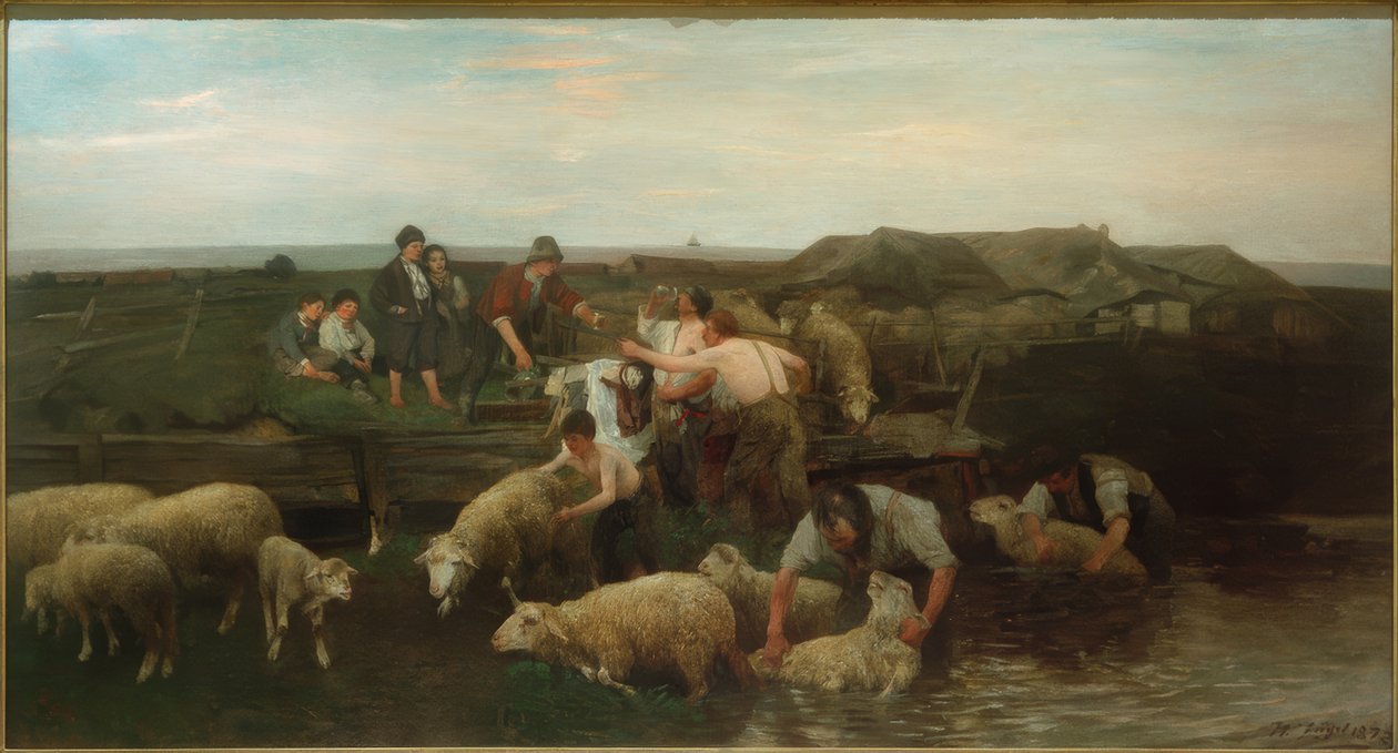 Sauevask av Heinrich von Zügel