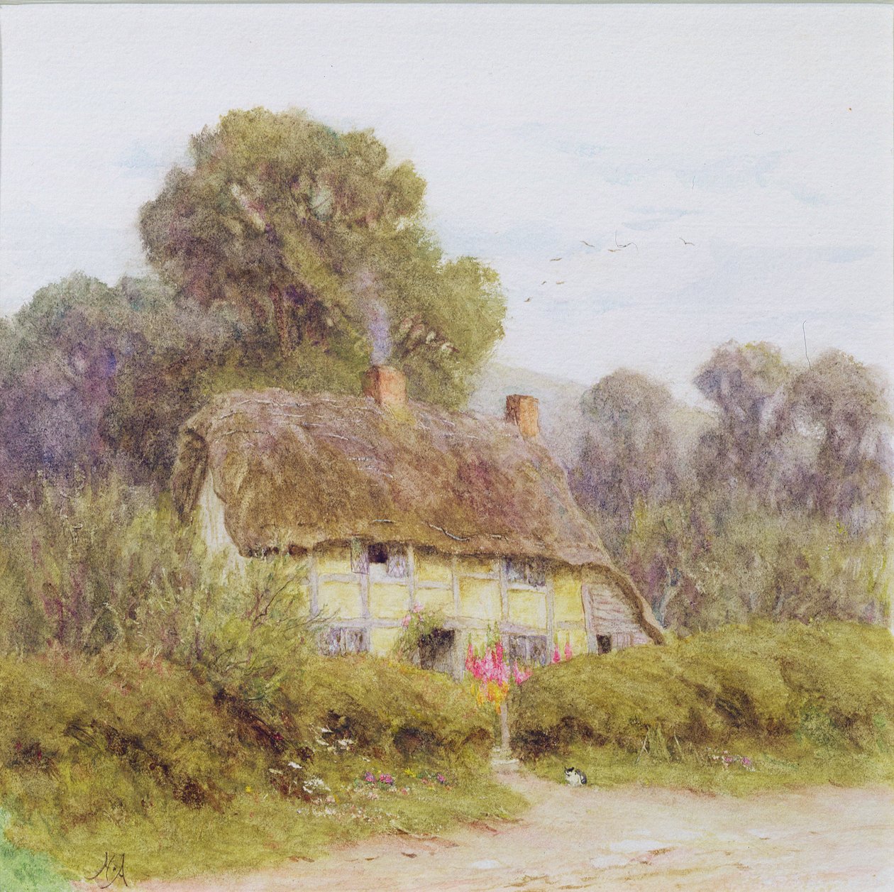 En hytte på landet av Helen Allingham