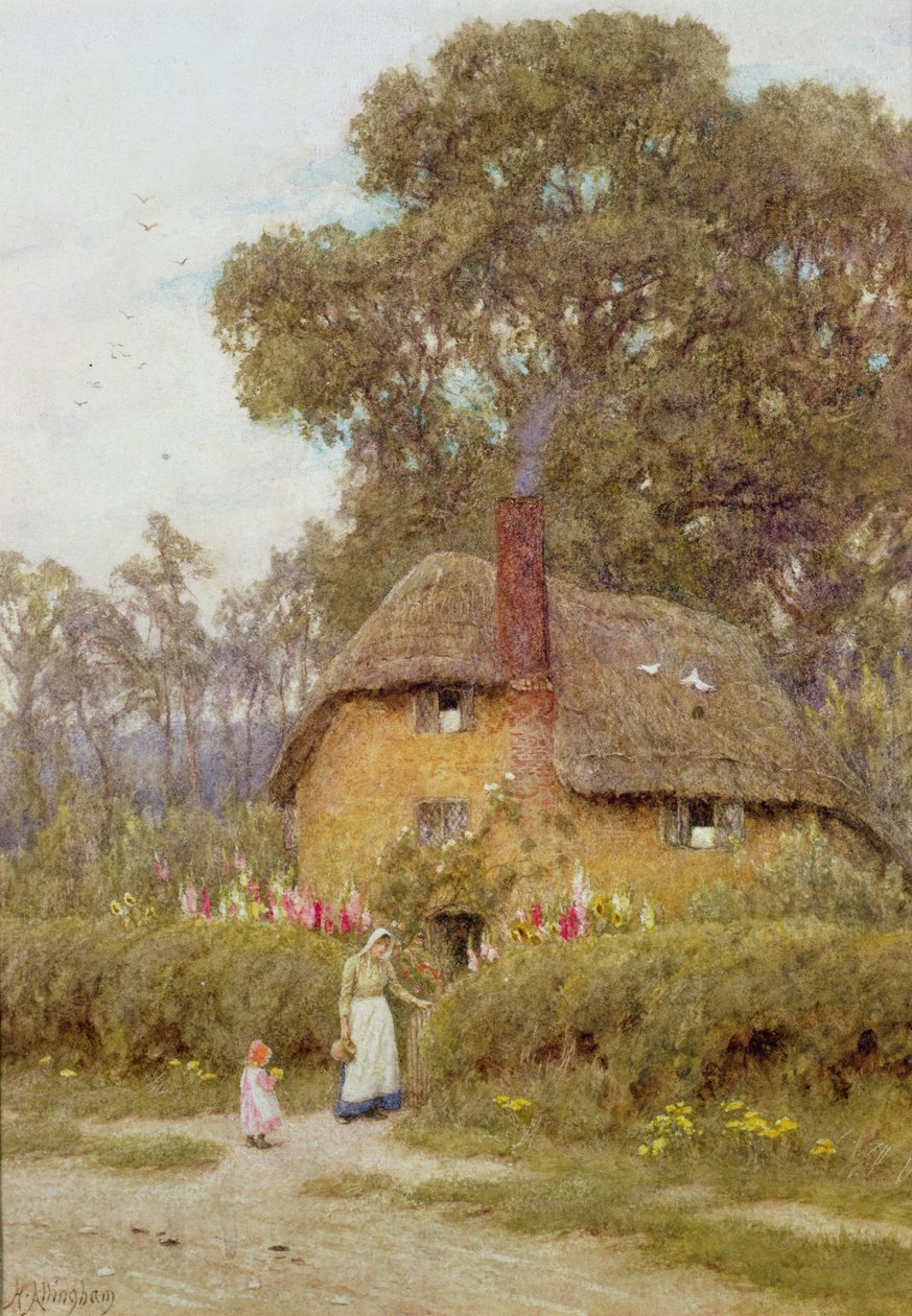En Wiltshire-hage av Helen Allingham