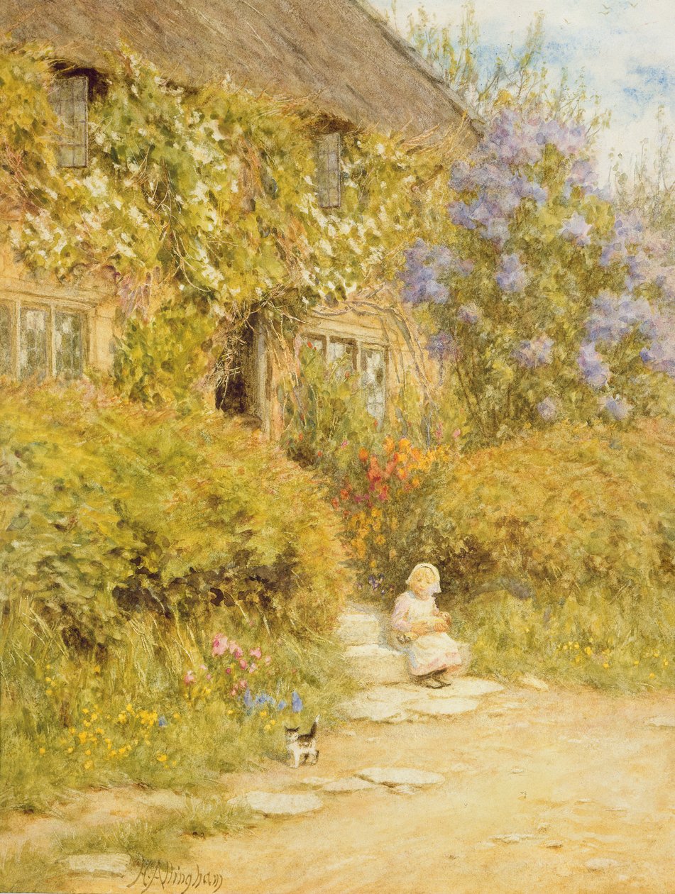 En hytte nær Crewkerne av Helen Allingham