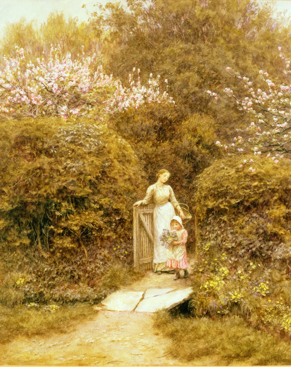 Ved Hytteporten av Helen Allingham