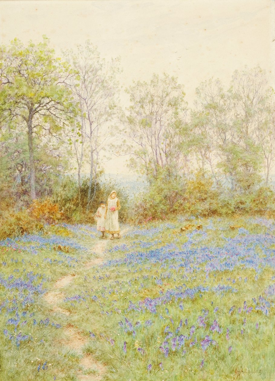 Blåklokker av Helen Allingham