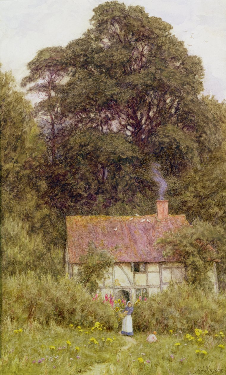 Hytte nær Brook, Witley, Surrey av Helen Allingham