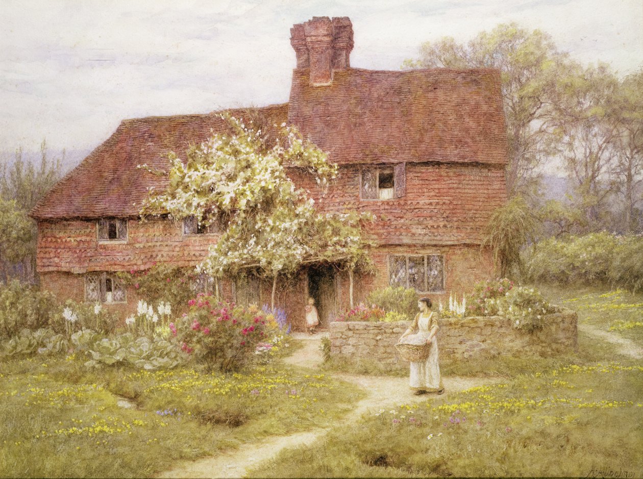 Rose Cottage, Shottermill av Helen Allingham