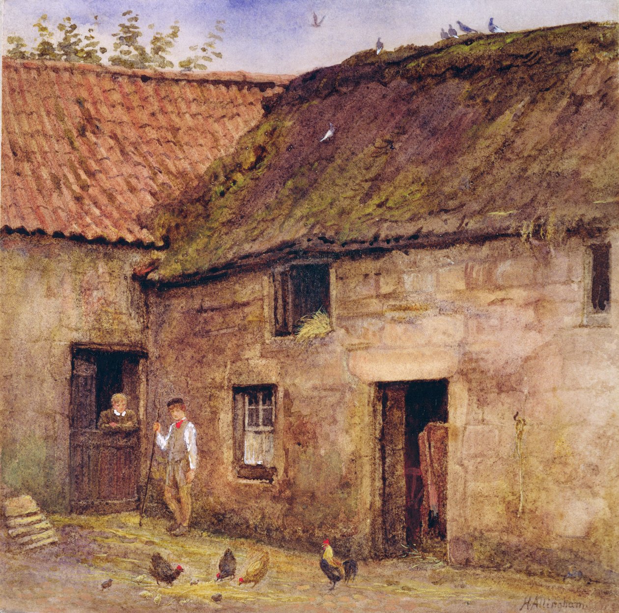 Gårdsgården av Helen Allingham