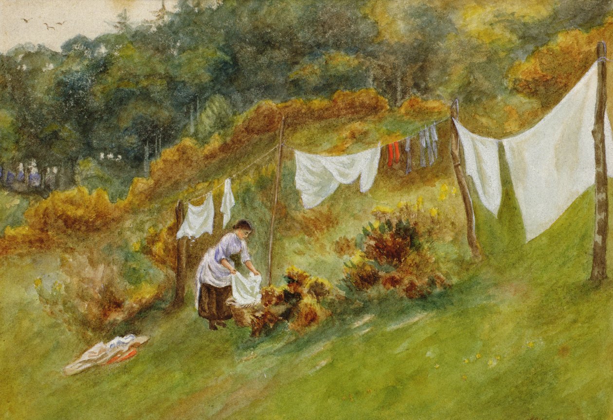 Vaskedag av Helen Allingham