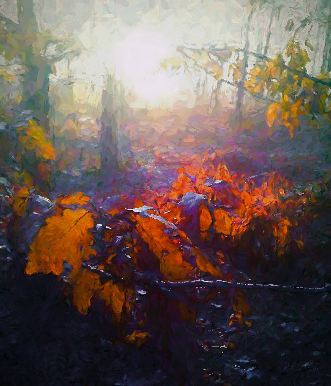Høstskogen, 2018, av Helen White